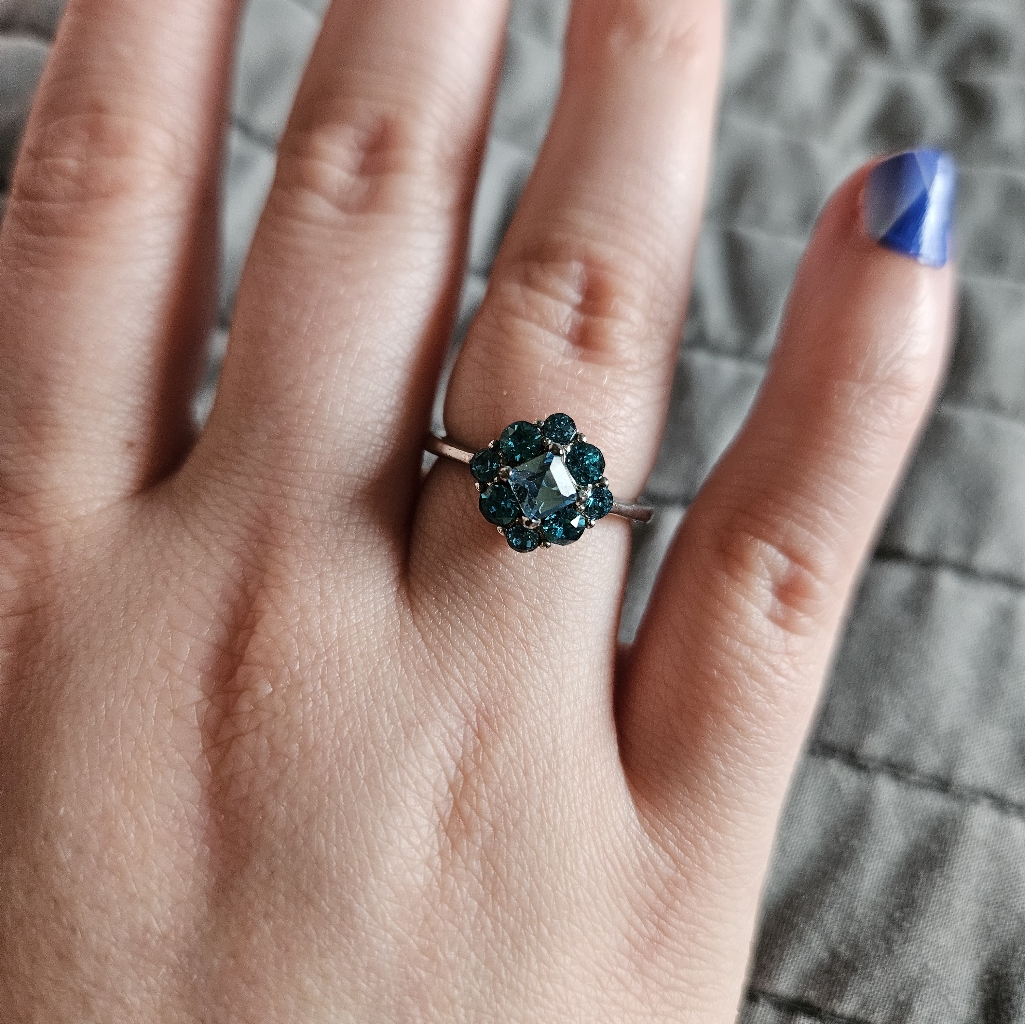 Blue Flower Ring